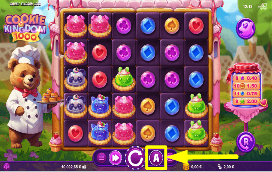 Cookie Kingdom 1000 USAR REPRODUÇÃO AUTOMÁTICA.