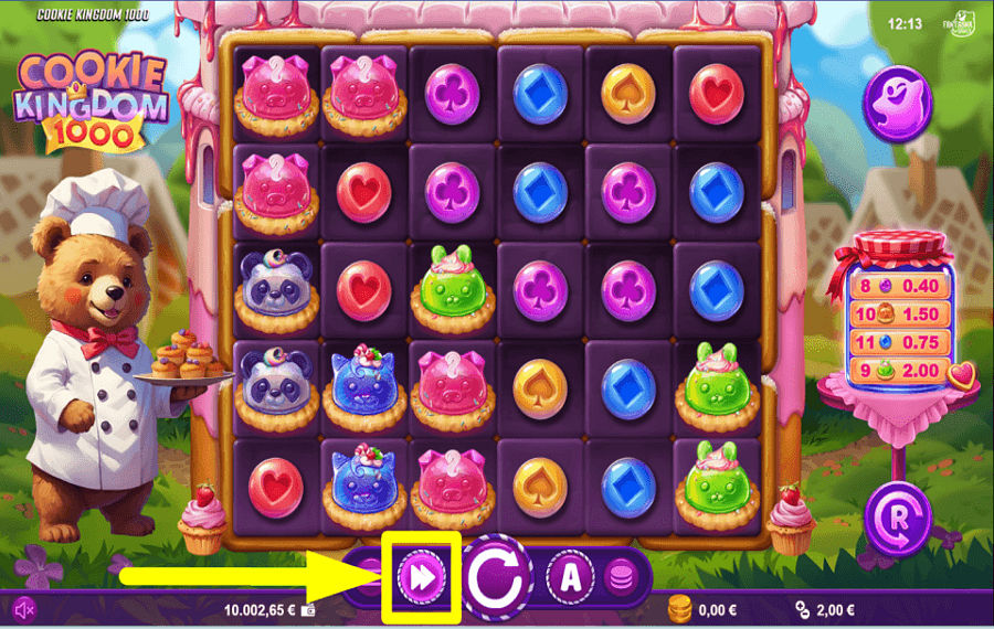 Cookie Kingdom 1000 ATIVE O MODO TURBO.