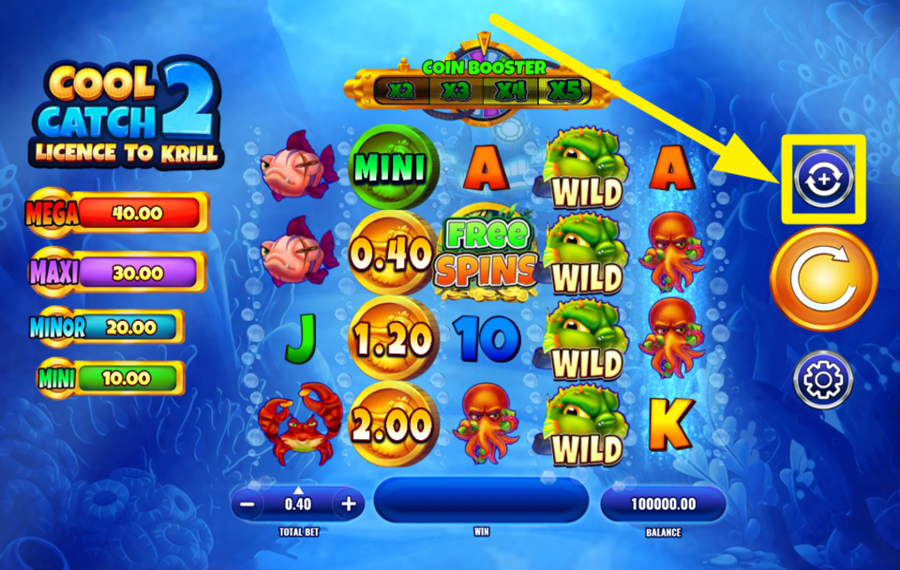 Cool Catch 2 Licence to Krill FAITES TOURNER LES ROULEAUX AUTOMATIQUEMENT.