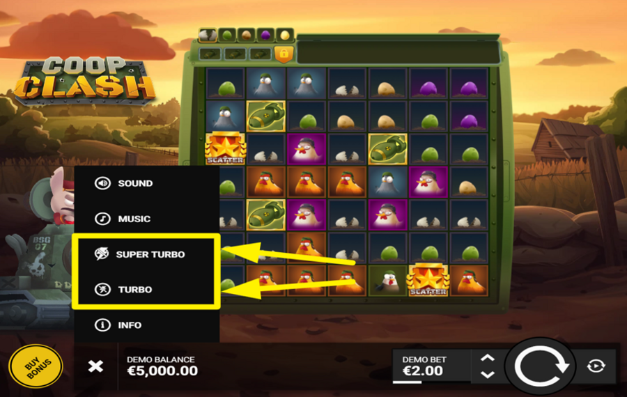 Coop Clash ACCELERATE THE SPINS.