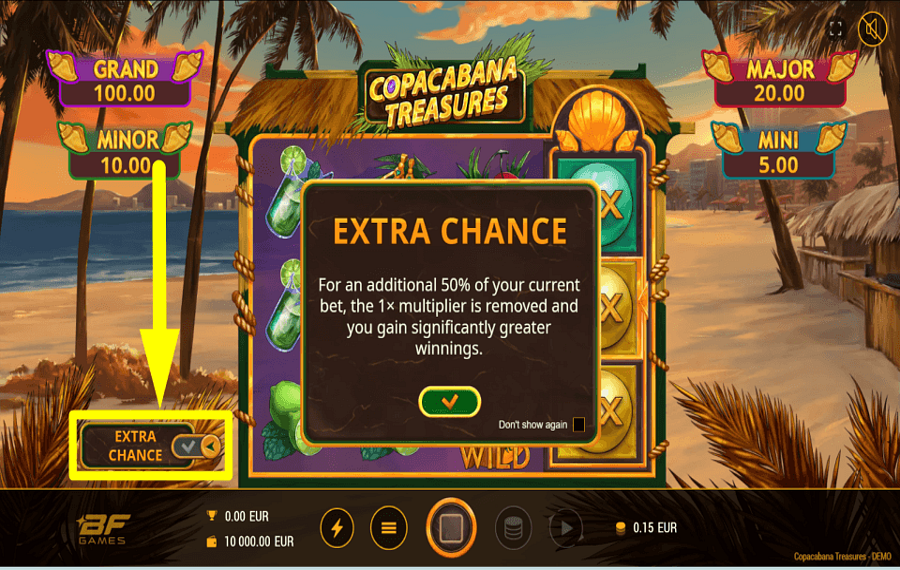 Copacabana Treasures SAISISSEZ VOTRE CHANCE.