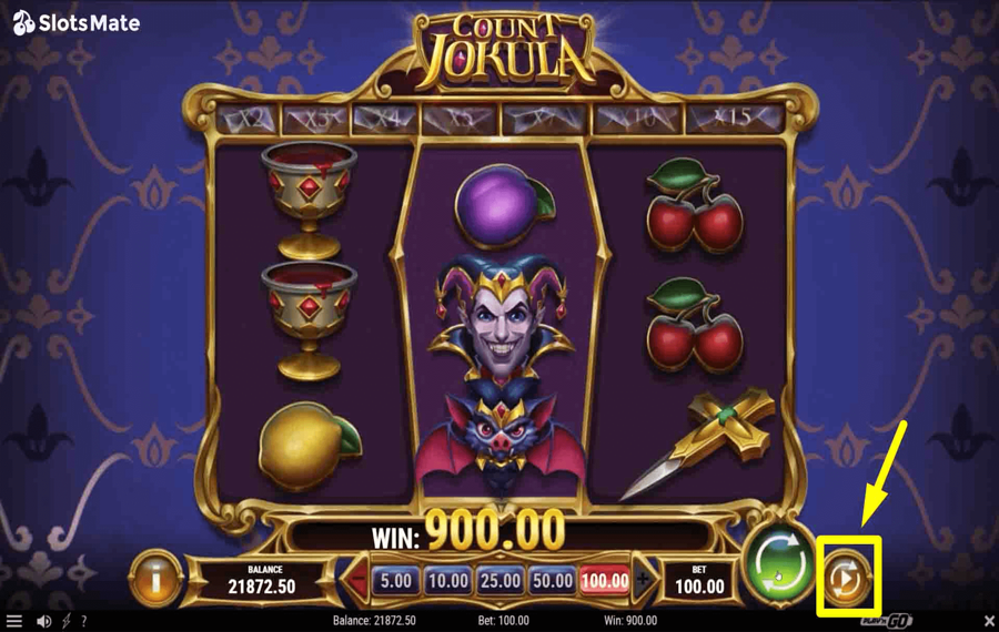 Count Jokula Utilizzando la funzione opzionale "Riproduzione automatica".