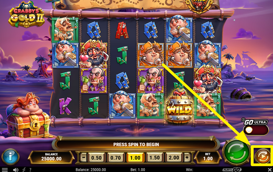 Crabbys Gold 2 ВКЛЮЧИТЬ АВТОВОСПРОИЗВЕДЕНИЕ. 
