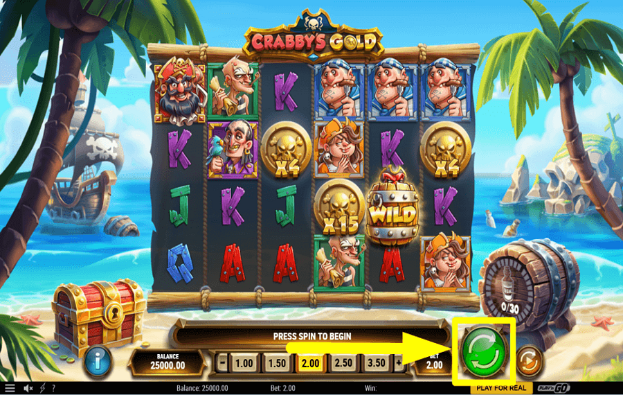 Crabbys Gold ИСПЫТАЙТЕ СВОЮ УДАЧУ.