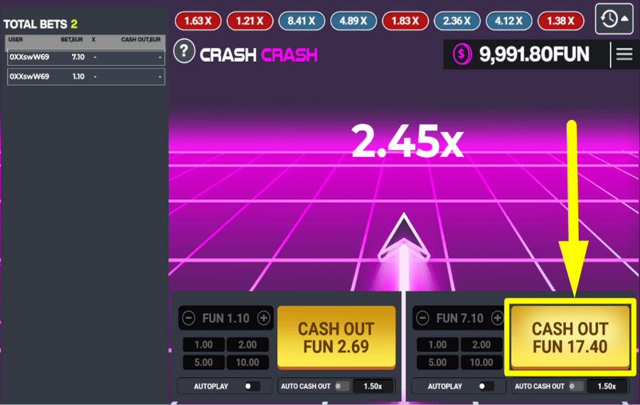 Crash Crash ACCEPT YOUR PRIZE.