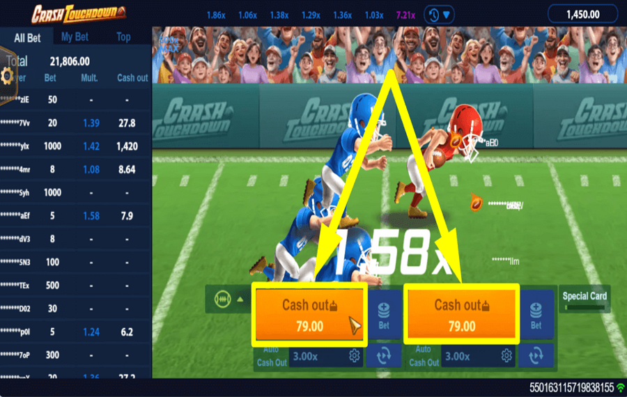 Crash Touchdown ПОЛУЧАЙТЕ СВОИ НАГРАДЫ.