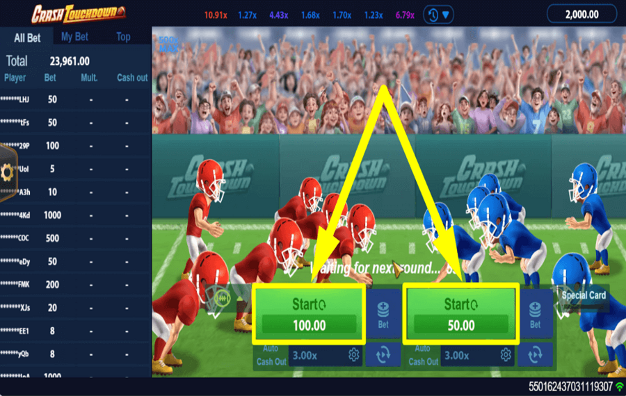 Crash Touchdown НАЧНИТЕ БЕГ.