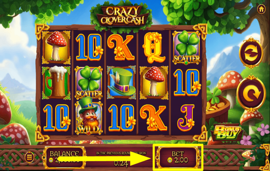 Crazy Clover Cash SCEGLI LA SCOMMESSA.