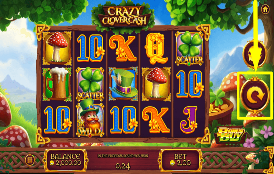 Crazy Clover Cash INIZIA A SCOMMETTERE.