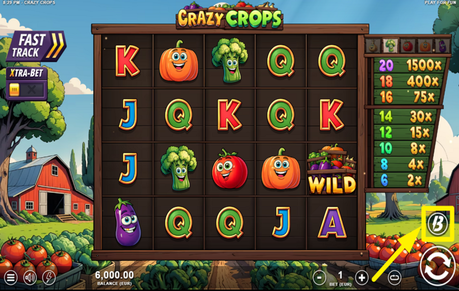 Crazy Crops ENTER THE BURST MODE.