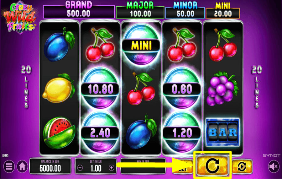 Crazy Wild Fruits PRÉPAREZ-VOUS À TOURNER.