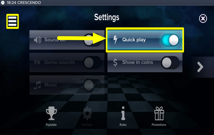 Crescendo CHANGE THE PACE.