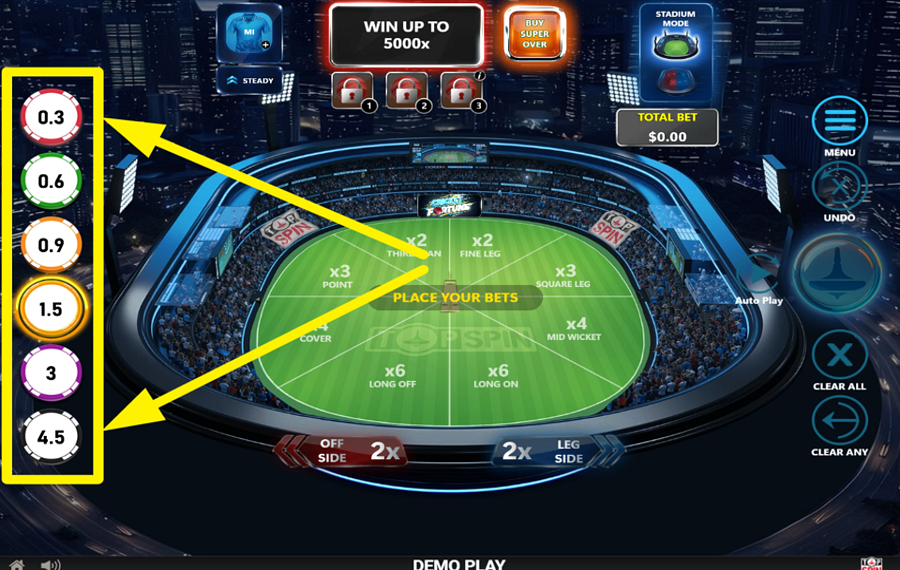 Cricket Fortune AJUSTA TU APUESTA.