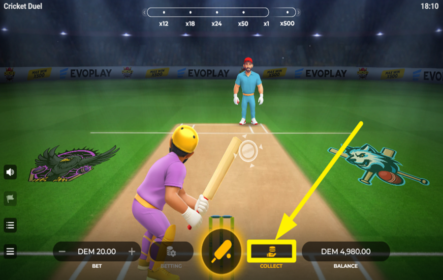 Cricket Duel COLLECT YOUR WIN.