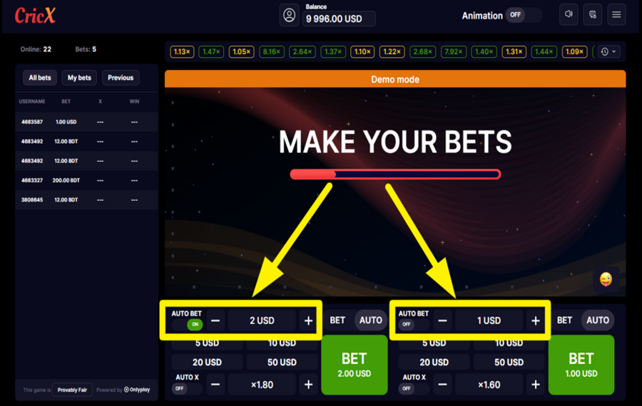 CricX ENABLE AUTOPLAY.