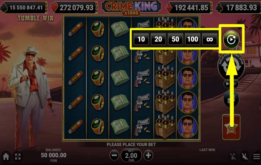 Crime King 1000 UTILISER LA LECTURE AUTOMATIQUE.
