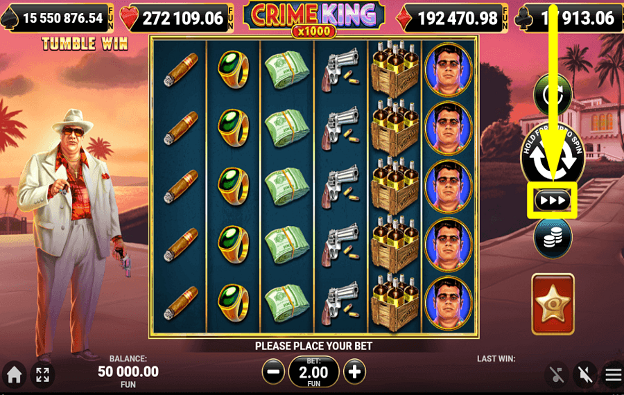 Crime King 1000 ACTIVER LE MODE TURBO.
