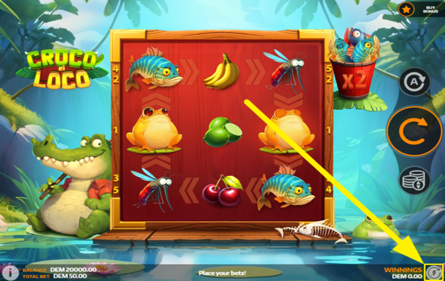 Croco el Loco УСИЛЕНИЕ ИГРЫ.