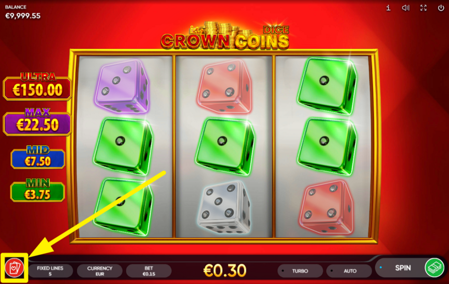 Crown Coins Dice TAKE A CHANCE!