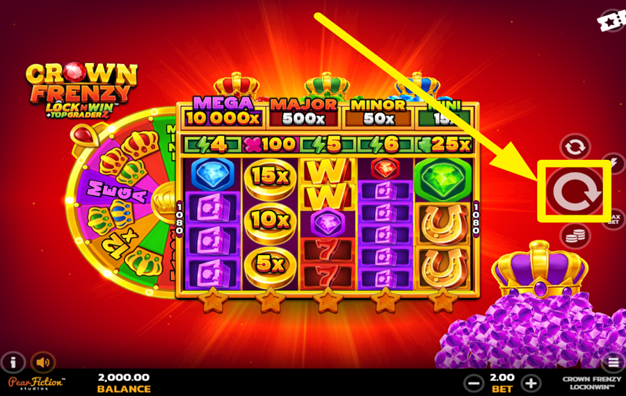Crown Frenzy LockNWin SPIN FOR VICTORY!