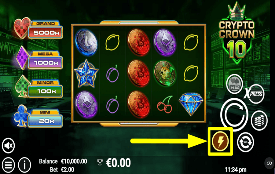 Crypto Crown 10 ACELERA EL JUEGO.