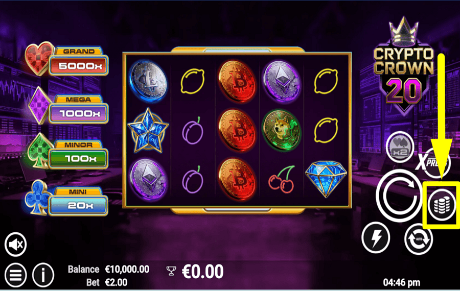 Crypto Crown 20 SET YOUR WAGER.