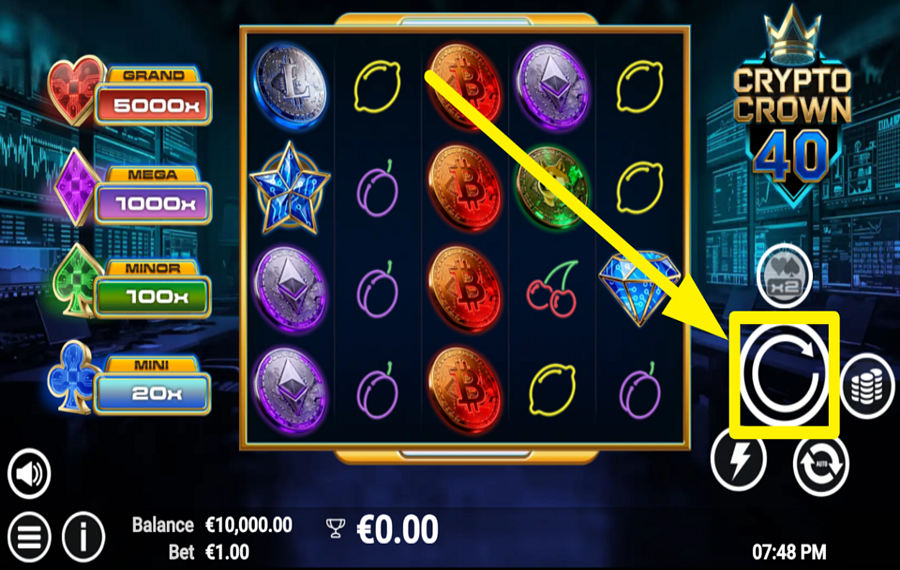 Crypto Crown 40 SPIN FOR SUCCESS!