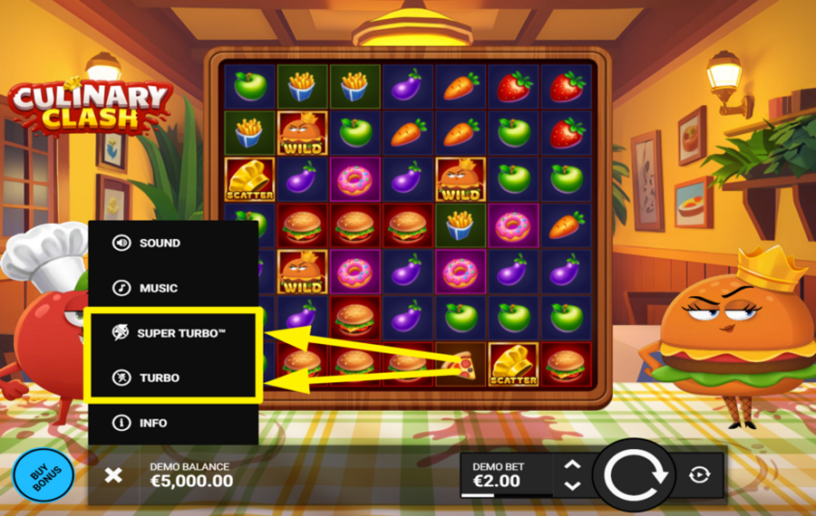 Culinary Clash DIE DREHUNGEN BESCHLEUNIGEN.