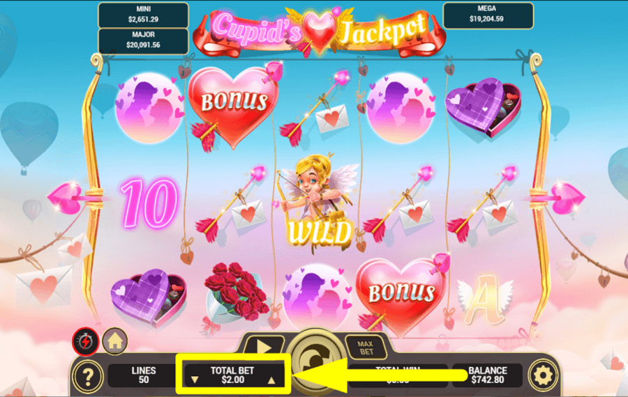 Cupids Jackpot SCEGLI LA TUA SCOMMESSA.