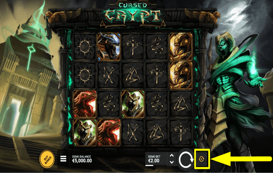 Cursed Crypt CHOISISSEZ LES TOURS AUTOMATIQUES.