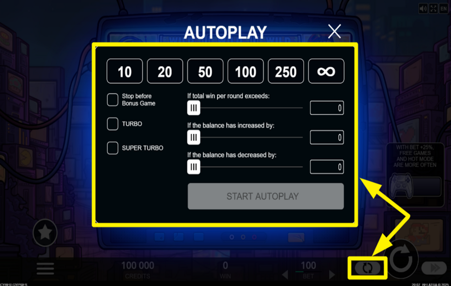 Cyber Gypsies CHOISISSEZ LES TOURS AUTOMATIQUES.
