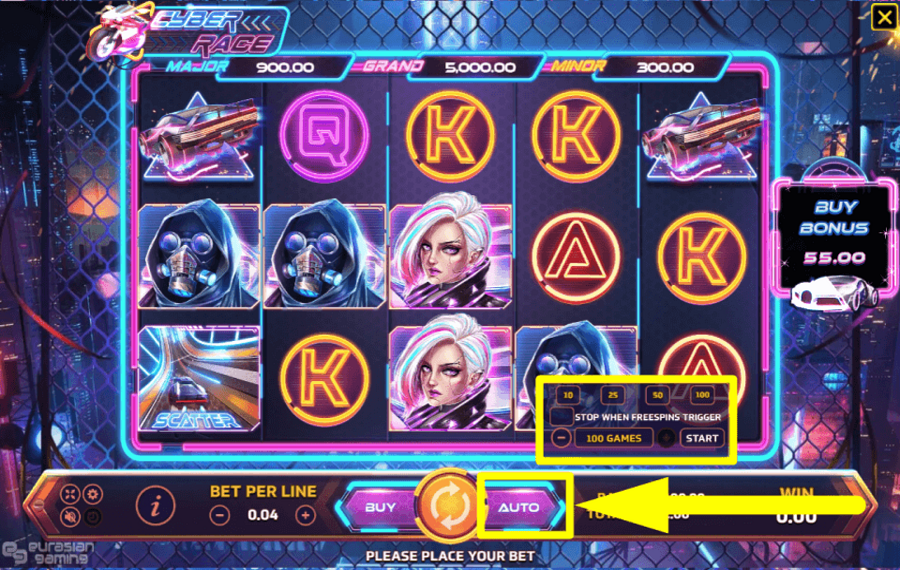 Cyber Race CONTINUE WITH AUTOPLAY.