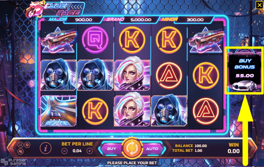 Cyber Race CONSIDER BUYING BONUSES.