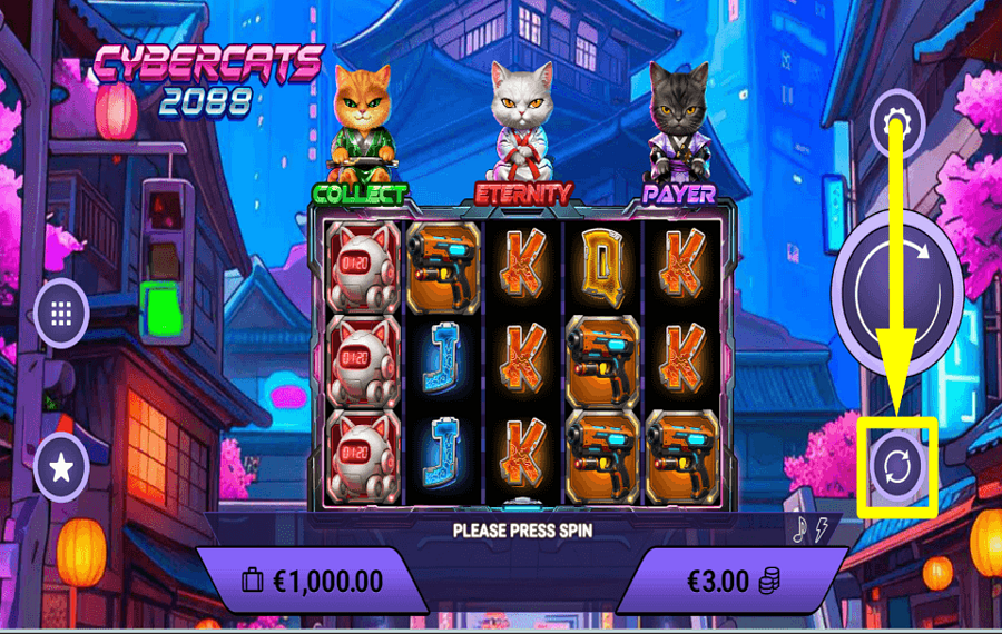 Cybercats 2088 ERWÄGEN SIE DIE AUTOPLAY-AKTIVIERUNG.