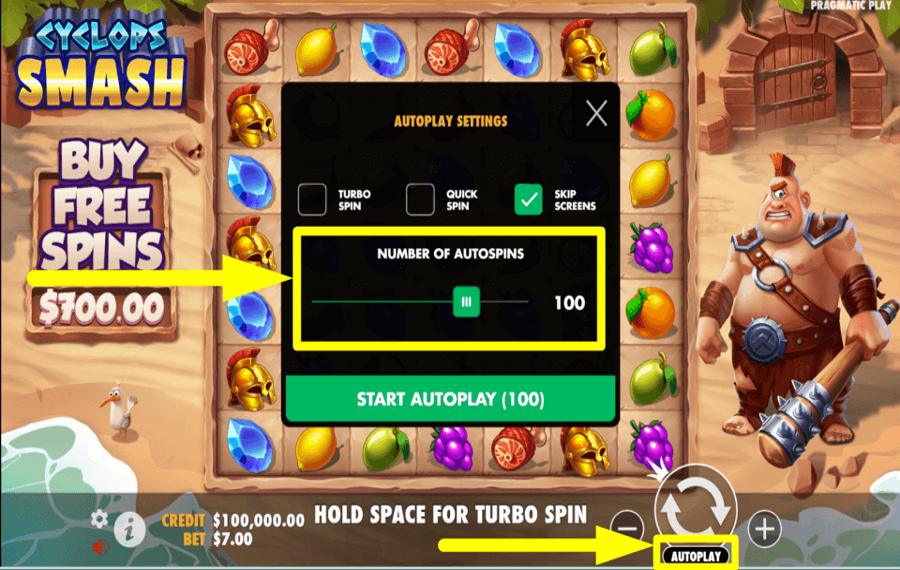 Cyclops Smash CONTINUE WITH AUTOPLAY.