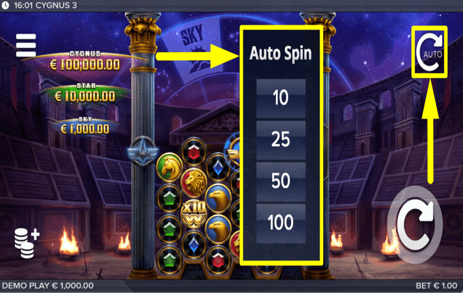 Cygnus 3 AUTOPLAY AKTIVIEREN.