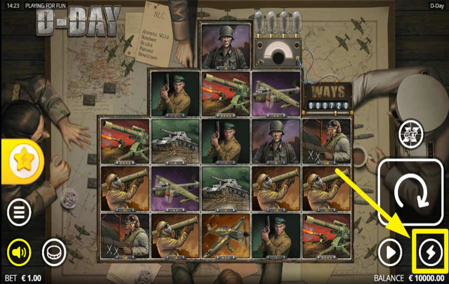 D Day CONFIGURA EL JUEGO EN TURBOPLAY.