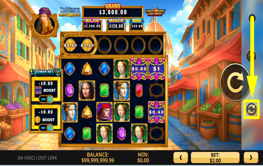 Da Vinci Loot Link START AUTOPLAY.