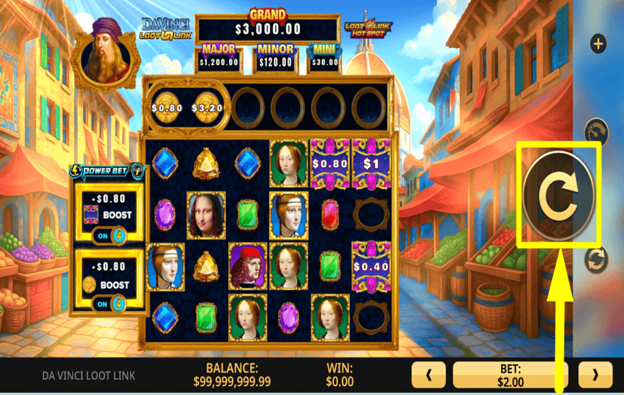 Da Vinci Loot Link SPIN FOR PRIZES.