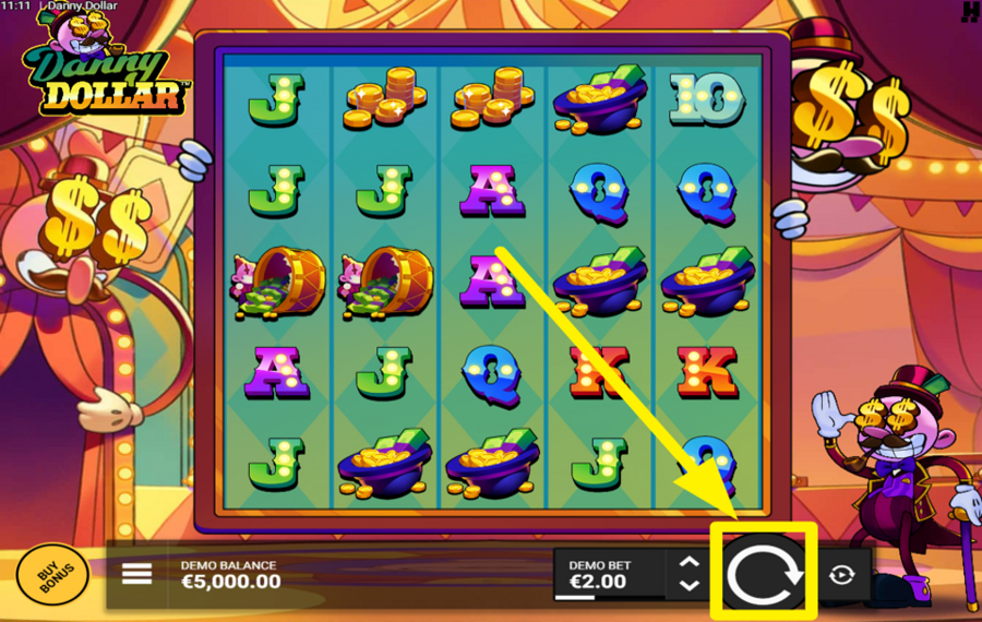 Danny Dollar DREHEN, UM ZU GEWINNEN!