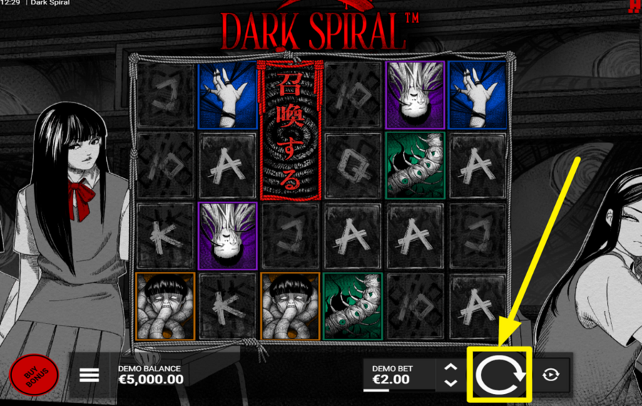 Dark Spiral SPIN THE REELS.