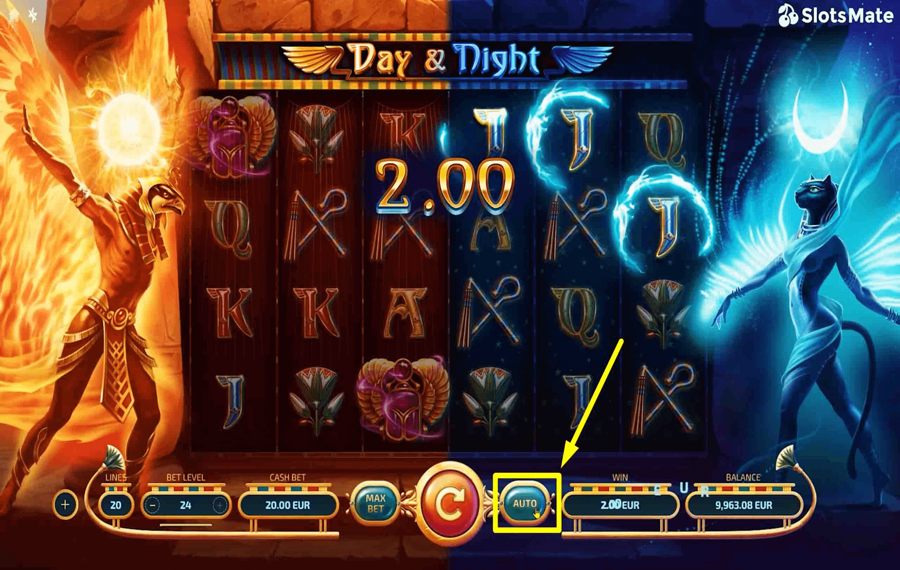 Day and Night Using the optional “Autoplay”.