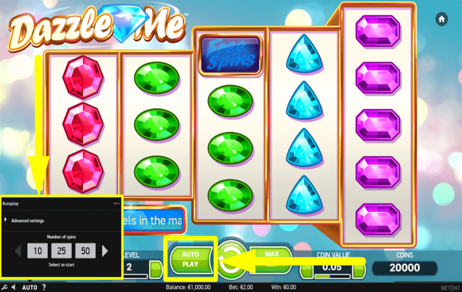 Dazzle Me CONSIDÉREZ LES TOURS AUTOMATIQUES.