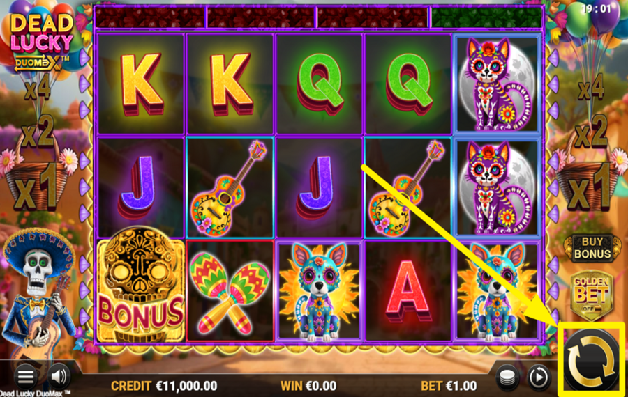 Dead Lucky DuoMax SPIN THE REELS!