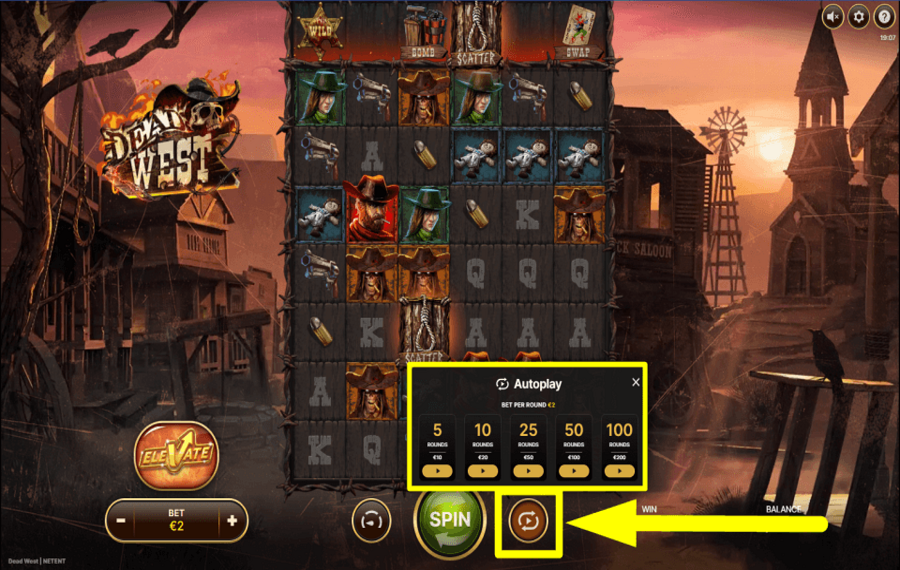 Dead West РАССМОТРИТЕ ФУНКЦИЮ АВТОВОСПРОИЗВЕДЕНИЯ.