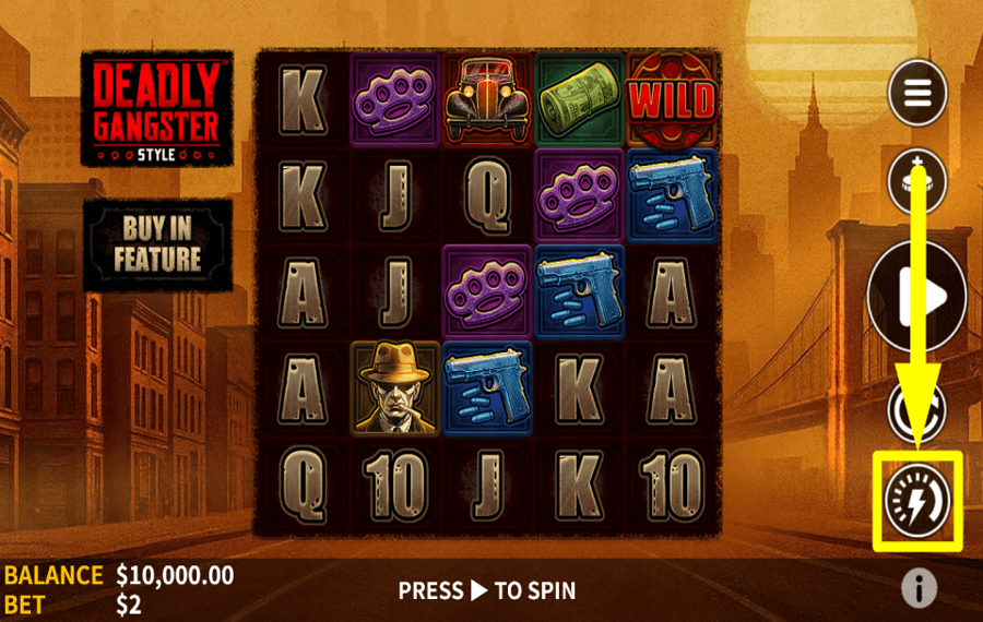 Deadly Gangster Style SPEED UP THE GAME.