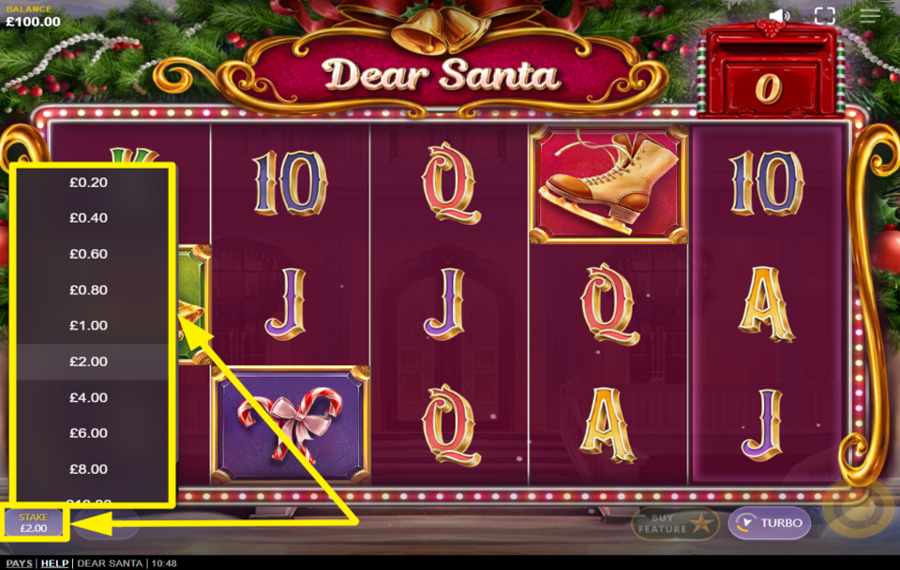 Dear Santa PLATZIEREN SIE IHRE WETTE.