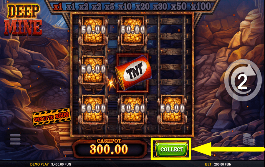 Deep Mine GRAB THE PRIZE.