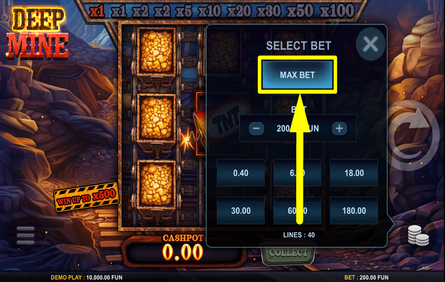 Deep Mine GO ALL IN.