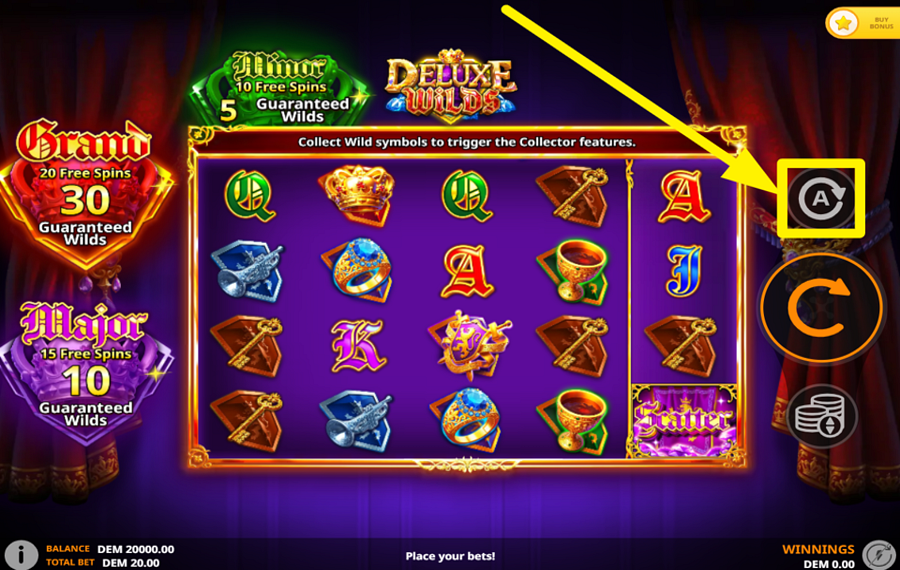 Deluxe Wilds ВКЛЮЧИТЬ АВТОВОСПРОИЗВЕДЕНИЕ.